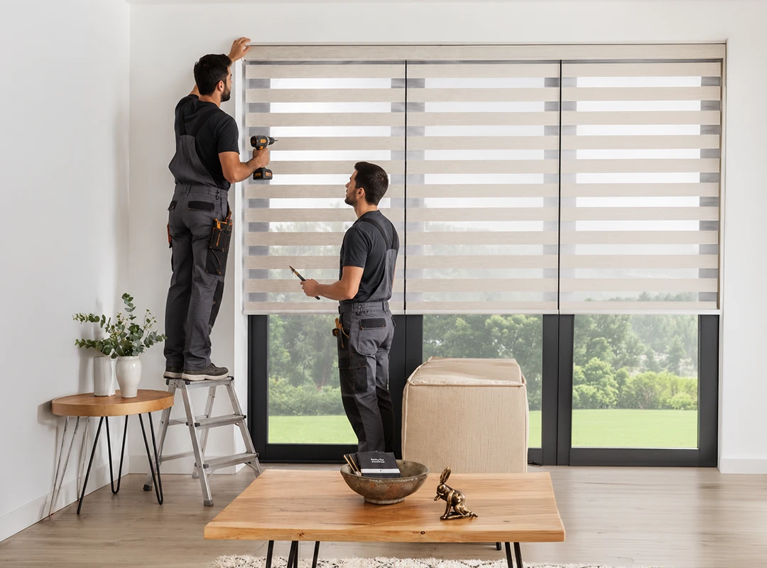 Instalación de cortinas roller en Santiago