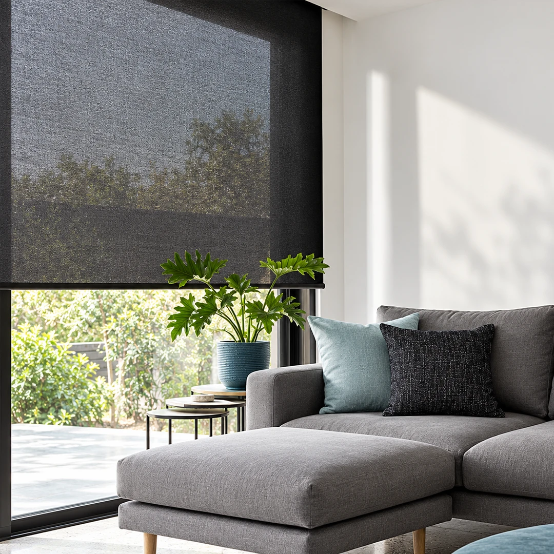 Cortina roller para living